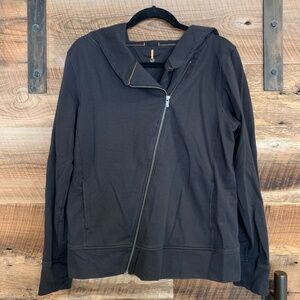 EUC - Lucy - RARE! - Hathaway Asymmetrical Zip Jacket - Black - Large